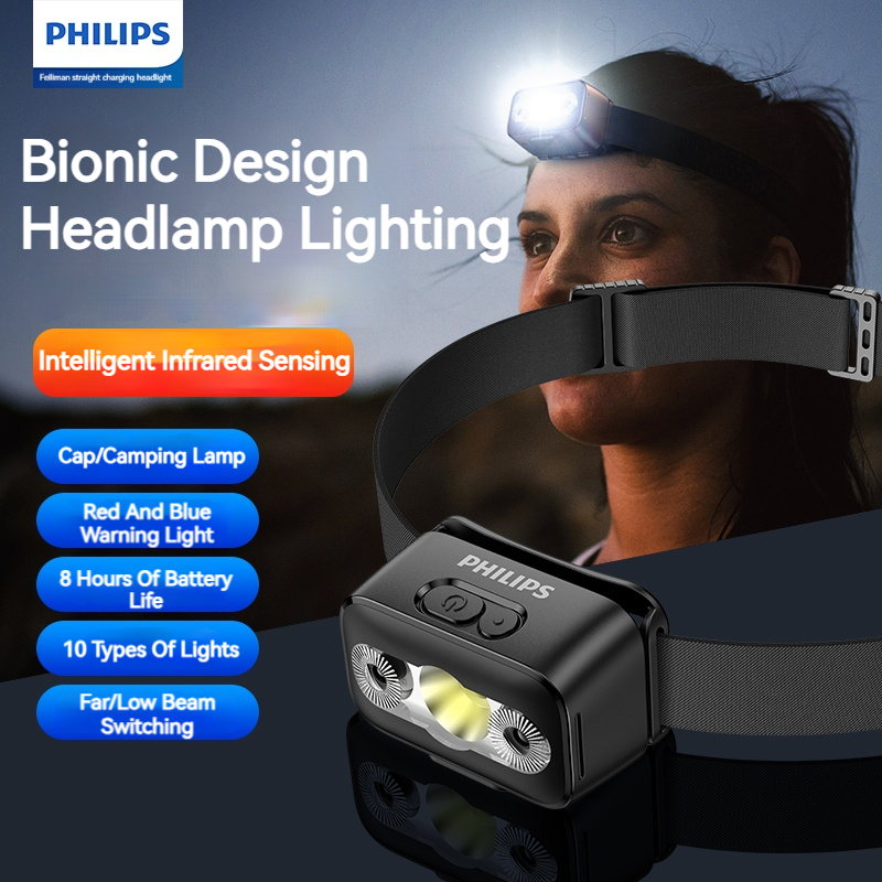 Outdoor Lighting Nearby - Philips LED Headlamp Sensor Head Flashlight
