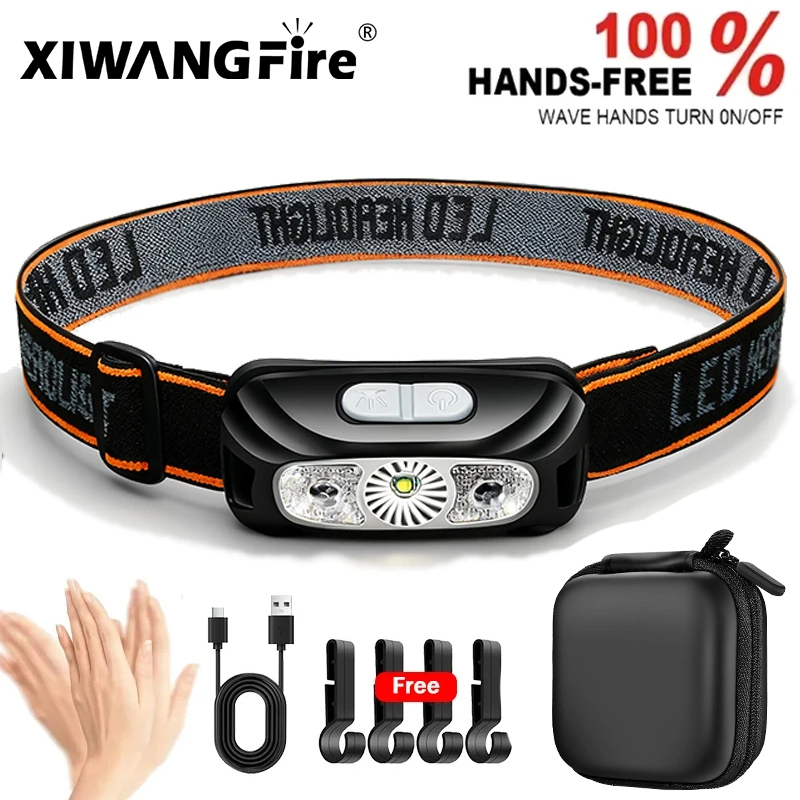 Outdoor Lighting Nearby - Strong Light Headlamp Portable LED Sensor
