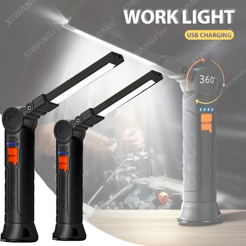 Outdoor Lighting Lumen - Rechargeable LED Flashlight Work Light with
