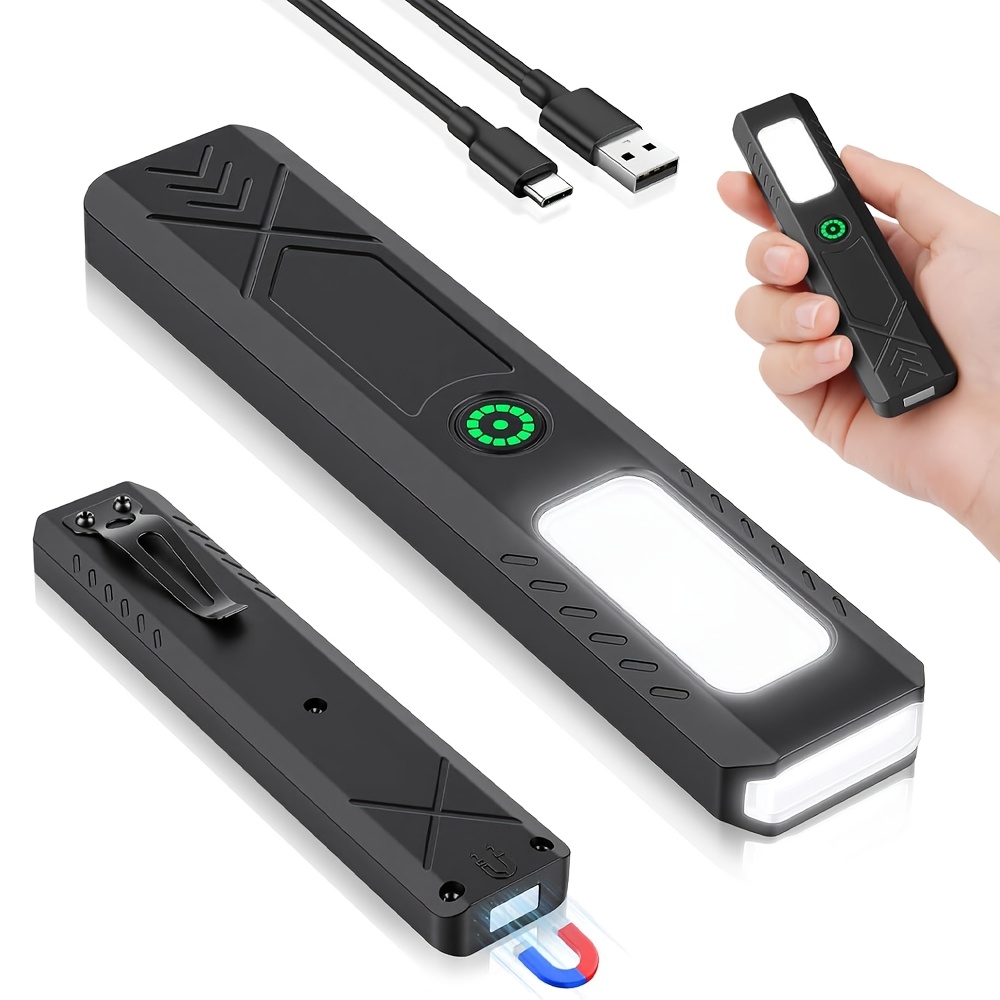 Outdoor Lighting Nearby - Rechargeable LED Handheld Flashlight 600LM Powerful