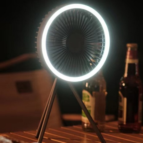 Portable Camping Fan with LED  - Outdoor Lighting Nearby review and price