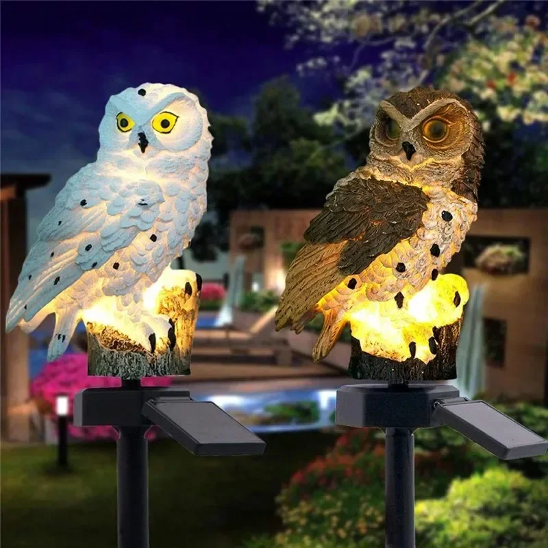 Solar Owl Statue Garden Light  - Outdoor Lighting Lumen review and price