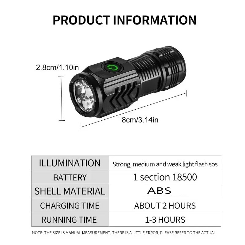 Mini 3LED Flashlight With Pen  - Outdoor Lighting Lumen review and price